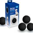 Reusable Pet Hair Remover, Pet Hair Removing Foam Dryer Balls, Dog and Cat Hair Remover, Lint Remover, Rid Clothes and Laundry of Lost Hair, Pack of 6 Balls