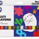 12 Colors Twistable Washable Window Crayons,Silky Non-Toxic Art Markers for Glass,Paper,Bath & Window Painting