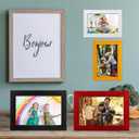 Namalu 4 x 6 Picture Frames Set of 6, Colorful Rustic Retro Photo Frame Bulk with Hd Acrylic Wood Photo Frames, Wall Mount and Tabletop Display Family Friends Wedding Gift