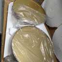 Bar Cart Gold Rolling Cart for Home,2 Tiers Bar Serving Cart Round Wine Cart with Handle, Metal Wine Rack and Casters, Serving Bar Trolley for Home Kitchen,Living Room,Christmas,New Year