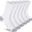 Felicigeely Athletic Crew Socks Cushion Running Socks Performance Breathable Sports Socks for Men, Size: 9-12