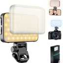 Selfie Light with Soft Diffuser & Built-in Stand, Rechargeable Fill Light for Phone iPhone Android iPad Laptop for Makeup TikTok Selfie Vlog (L01)