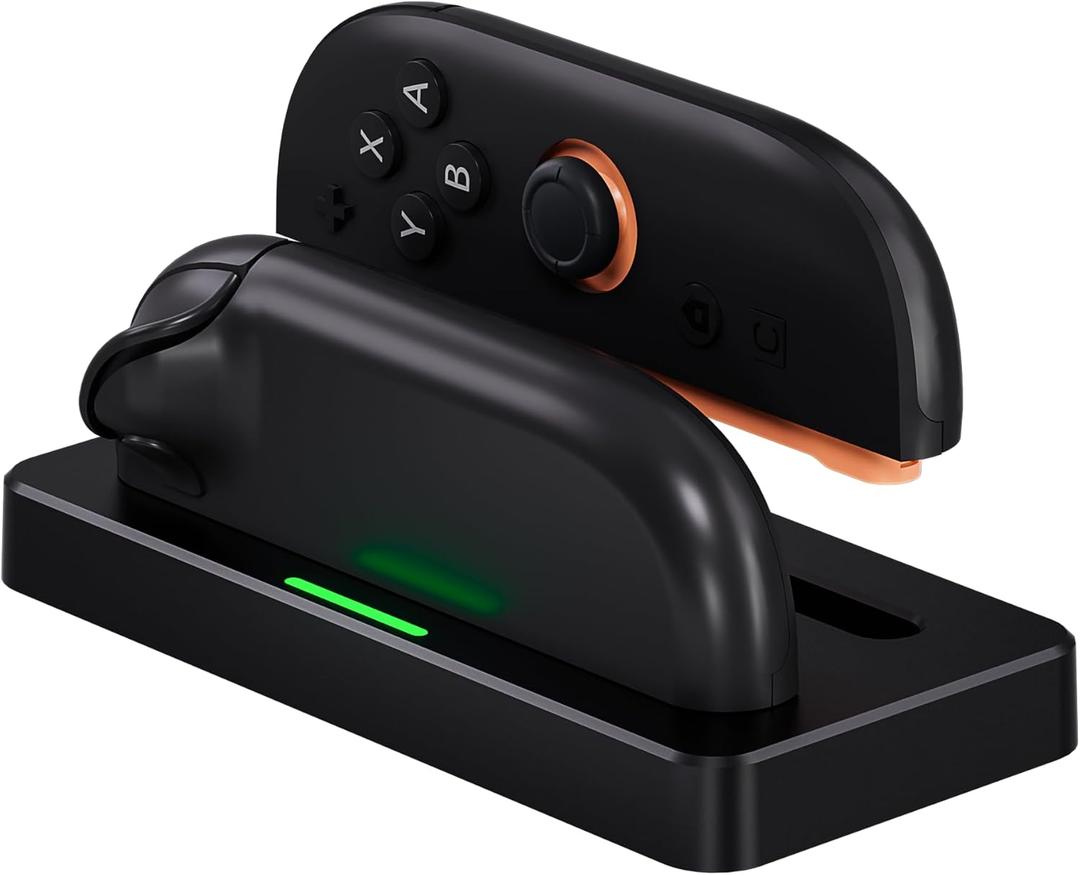 Charging Dock for Nintendo Switch 2 Joy-Con Controllers  2 in 1 Fast Charger Station LED Indicators Intelligent Overcharging Protection