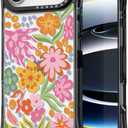 for iPhone Air Case Cute - Military-Grade 20 ft Drop Protection Shockproof Phone Case - Funny Passion Flower Design for iPhone 17 Air (6.5") Black