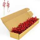 50 Pack Berry Stems for Christmas Tree 6.5 Inch Christmas Berries Stems Artificial Red Berry Picks for Xmas Holiday Party Centerpieces