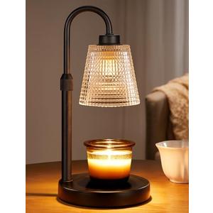 Candle Warmer Lamp with Timer, Dimmable Candle Warmer for Jar Candles, Height Adjustable Wax Melts Warmer, Birthday Gifts for Women Mom, House Warming Gifts New Home Decor