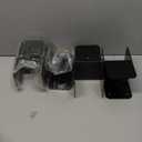 4 Pcs Black 4x4 Deck Post Caps & Tie Brackets, 14 Gauge Steel Post Anchor Connectors for Metal to Wood Posts