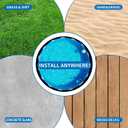 18FT Pool Liner Pad, 18 Foot Round Pool Pads for Above Ground Pool, Pre-Cut Heavy Duty Outdoor Black Swimming Pool Liners for Padding, Thick Pool Mats to Prevent Punctures