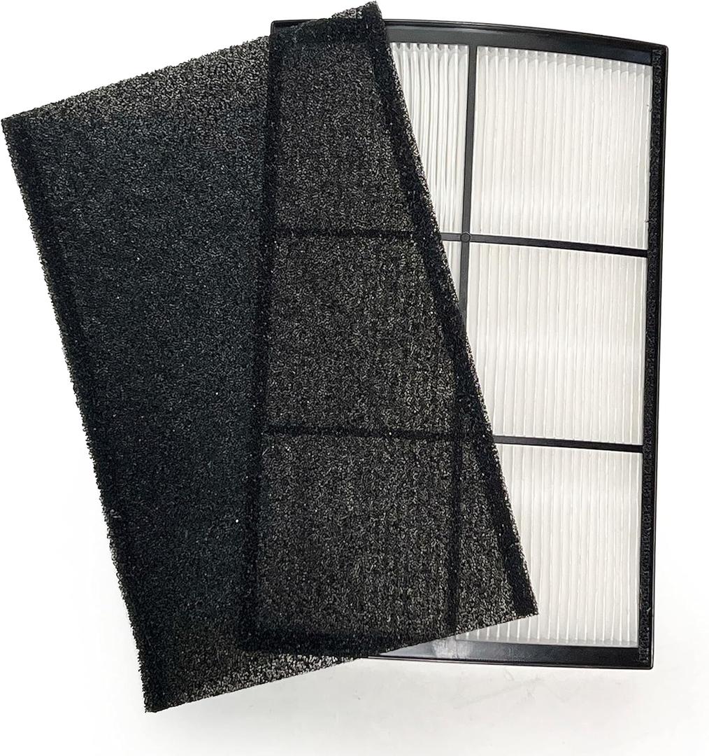 Nispira PECOMFIL Breeze Filter Replacement For Purezone Breeze Tabletop Air Purifier PECOMPAP 2-in-1 True HEPA Activated Carbon 1 Pack