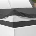 Zippered Mattress Fitted Protector Deep Mattress Encasement Soft Zipper Fitted Sheet Microfiber Bed Sheet Cover for Bed(Dark Gray,Queen,12-16in)