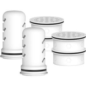 MARRIOTTO Water Filter Replacement for LS Home Dispenser - 18/7 Cup Pitcher, 2 Membrane Micro Filter and 4 Activated Carbon + Ion Exchange Filter