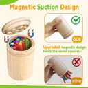 Montessori Toys: 3 in 1 Wooden Color Sorting Toys for Toddlers 3 4 5, Fine Motor Skills Sensory Toy and Color Matching Toy for Preschool Learning Activities, Girls and Boys Gifts