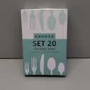ANNOVA Silverware Set Stainless Steel Cutlery Color Handle Flatware (Mixed Pastel) (Large)