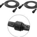 2Pin Extension Cable 10FT, IP68 Waterproof Extension Lead 16AWG Extension Cord for Outdoor Solar String Lights, Indoor String Lights - 2Pack