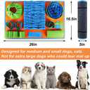 Vivifying Snuffle Mat for Dogs, Interactive Dog Puzzle Toy for Boredom and Mental Stimulation, Enrichment Feeding Game Sniff Mat Helps Slow Eating and Keep Busy