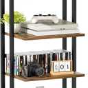 ERYTLLY 4-Tier AV Media Stand - Corner Game Console Shelf and Small Entertainment Stand - Audio Rack for TV, Small Media Console Organizer