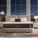 14 Inch Full Size Hybrid Mattress  Medium Firm Euro Top Gel Memory Foam Mattress in a Box with Pocket Springs, CertiPUR-US Certified, Balanced Support & Pressure Relief