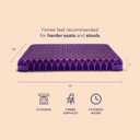 Purple Royal Seat Cushion - Seat Cushion for The Car Or Office Chair - Temperature Neutral Grid