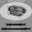 Leaper Small Crossbody Bags for WomenLightweight Fanny Packs with Adjustable Shoulder Strap - Water-resistant Nylon Sling Bag for Men - Fashion Cross Purse for Travel Everyday - Grey (Gray)