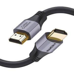 CableCreation 8K HDMI Cable 6.6FT/2m, 48Gbps Fast Speed 3D 8K@60 4K@120 144Hz HDMI to HDMI Cable eARC HDR10 HDCP 2.2 2.3 for MacBook Pro, Roku TV, HDTV, PS5, PS4, Xbox, Blu-ray (Grey)