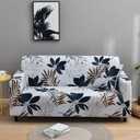 12×90", 1-Piece Fit Stretch Sofa Cover, Sofa Slipcover Elastic Fabric Printed Pattern Chair Couch Settee Sofa Covers Universal Fitted Furniture Cover 1/2/3/4 Seater Protector Covers