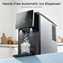 COWSAR Nugget Countertop Ice Maker, Automatic Ice Dispenser, 33 lbs/Day Chewable Pellet Ice Machine with Self-Cleaning & Measured Dispensing, Portable Ice Maker for Home, Kitchen, Office