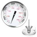 Hisencn 67088 67731 Grill Thermometer for Weber Genesis Series Replacement Parts, Temperature Gauge for Weber Summit Series Grills (2005-2016), Genesis II E/S-310 315 330 335 410 Grill, 2 3/8'' Dia
