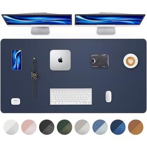 Extra Large Desk Mat - 63"x 17" Non-Slip Desk Pad for Office and Home - Ideal for Large Mouse Pad and Desk Mats on Top of Desks(Midnight Blue)