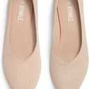 ATHMILE Pointed Toe Flats for Women Dressy Work Shoes Business Casul Knit Ballet Flats Slip on Office Ladies Comfortable Dress, Size 8
