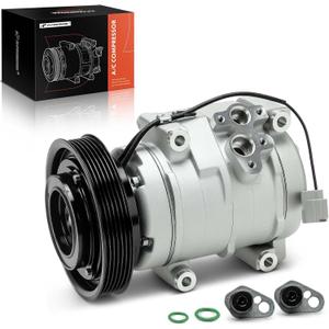 A-Premium A/C Compressor with Clutch Compatible with Honda Accord 2003-2007, Odyssey 2005-2007, Pilot 2005-2008, Ridgeline & Acura MDX TL, 3.0L 3.2L 3.5L