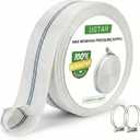 Pool Backwash Hose, 1.5" 100 FT Heavy Duty Discharge Hose with 2 Clamps, Fire Hose Anti-Kink Reinforced Polyester & PU Lining, Weather Resistant Sump Pump Hose for Pool, Construction,Irrigation