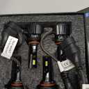 Compatible with Toyota Sienna 2004 2005 2006 2007 2008 2009 2010, 9005 High and 9006 Low Beam Combo Light Bulbs, Pack of 4