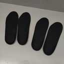 Geyoga 2.7 x 3.7 x 11 Inch, 0.4 Inch in Height 4 Pcs Left Full Length Insoles Balancer Leg Length Discrepancy Insoles and Additional Cushion Pad, Heel Lift for Leg Length Discrepancy, Black