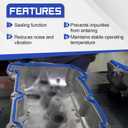 VS50805R 3.6L Valve Cover Gasket Seal & Intake Manifold Gasket for 2011-2022 Chrysler 200 300 Town&Country, Durango Grand Caravan Journey, Jeep Cherokee, Wrangler, Ram 1500 5184562AC 828604 5184596AE