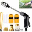 Pressure Washer Gun, 2026 Upgraded High Hose Nozzle, Hydro Power Water Jet Cleaner, Adjustable Nozzle Pressure Washer Attachment for Car, Patio, Driveway & Outdoor Cleaning