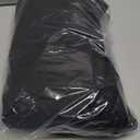 OYOANGLE Men's Baggy Wide Leg Pants Zipper Fly Pleated Trousers Business Casual Dress Pants with Pocket (XX-Large, Black)