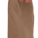 PRETTYGARDEN Women's 2026 Summer Satin Dress Elegant Sleeveless Mock Neck Cocktail Party Maxi Dresses (Champagne) Small