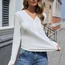 Moreone Womens Long Sleeve Henley Shirts for Women Button Ribbed Knit Shirt V Neck Tops Fit Slim Casual Basic Blouses (Black, M)