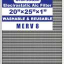 20x25x1 in. MERV 8 Reusable Washable HVAC Furnace Air Filter