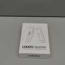 LEKATO Wireless Guitar System UHF Wireless Guitar Transmitter Receiver Rechargeable Audio Wireless Transmitter and Receiver with 70 Channels Wireless for Bass Electric Instruments(Pink)