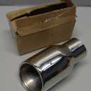 KHK 2" to 3" Exhaust Tip - 6" Long Diesel Exhaust Tips,2" Inlet 3" Outlet Stainless Steel Bolt-On Angle Cut Truck Tailtip, Universal Fit for Trucks & Cars -Polished