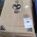 COMHOMA Vanity Desk with Lighted Mirror and Power Outlet, RGB LED Lights Makeup Vanity Set for Girls, Large Storage Capacity Dressing Table for Bedroom, 3 Lighting Modes Adjustable Brightness, Black