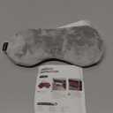 Umisleep Lavender Eye Mask, Aromatherapy Weighted Sleep Mask for Dry Eyes Men Women, Microwave Heated Hot Therapy Eye Cover Moist Compression Pain Relief, Pillow for Puffy Eyes, Sinus Pain, Grey (Gray)