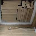 Art3d Premade Board and Batten Paintable Wainscoting Kit, MDF Accent Wall Panel for Kitchen Bedroom Living Room Home Decor Covers 189 x 54 in. Molding Trim Slat with Edge Strip (Log Color)