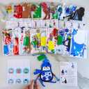 Winlyn 24 Sets Holiday Decorations DIY Christmas Tree Ornaments Winter Crafts Kits Foam Reindeer Penguin Snowman Foam Stickers for Kids Holiday Seasonal Gift Home Classroom Activities Party Favors