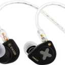 Linsoul SIMGOT EW300 1DD+1Planar+1PZT Hybrid Driver in Ear Monitor, Wired Earbuds IEM, Gaming Earbuds with Detachable Nozzles, Silver-Plated OFC IEM Cable for Audiophile Musician (EW300 DSP)