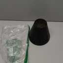 Small Lamp Shades Set of 2 ALUCSET Chandelier Shades Mini Lamp Shade 3" X 6" X 5", Bell, Clip on Lamp Shade (Black Gold)