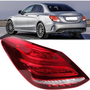 LED Tail Lights Compatible with Mercedes Benz W205 C300 2015 2016 2017 2018, Left Brake Turn Signal Taillight, W205 Driver Side Taillamp Replacement