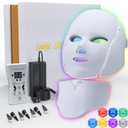Led Face Mask Light Therapy, Led Mask Therapy Facial Skincare, Blue Red Light Maintenance Facial Skin Care Mask at Home for Face and Neck