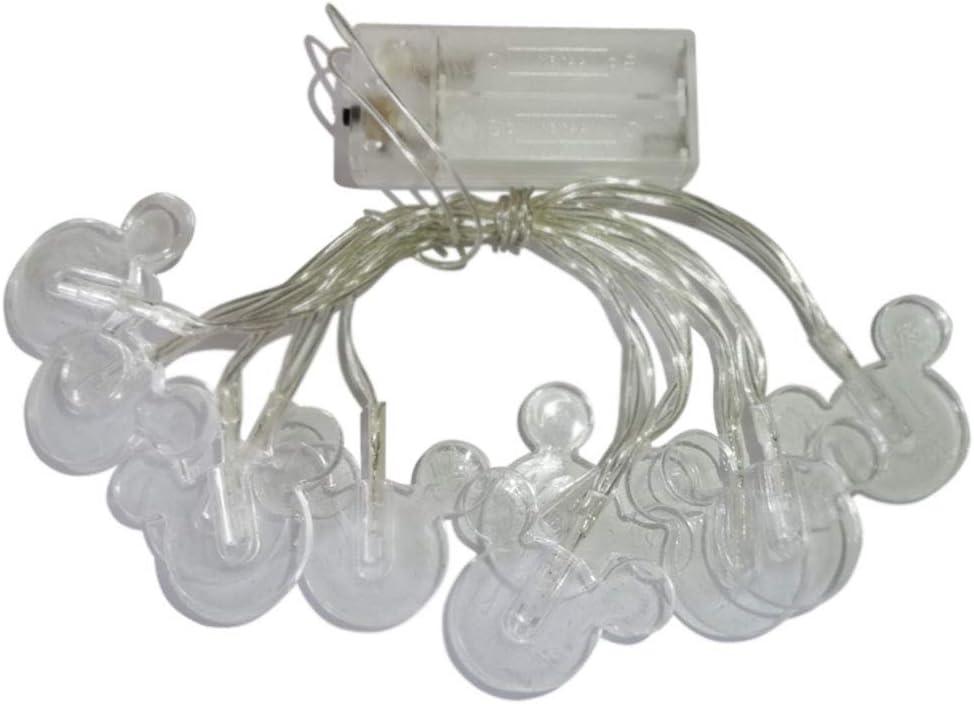 1.65m 10LEDs Decorative Cartoon Animal Mouse Night Mood Light Romantic Lamp for Home Indoor Bedroom Party Festival Dcor (Purple)